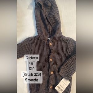 NWT Carter's knitted sweater